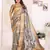 Grey soft tissue silk floral digital printed saree