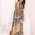 Grey soft tissue silk floral digital printed saree