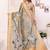 Grey soft tissue silk floral digital printed saree
