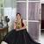Black rayon chaniya choli with lace border and gota patti work