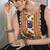 Black rayon chaniya choli with lace border and gota patti work