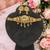 laxmi design temple choker necklace for women | antique gold plated bridal jewellery | south indian ethnic wear