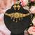 Traditional laxmi design temple choker necklace for women | antique gold-plated bridal jewlery