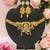 Golden glamour radha krishna temple jewelry choker set for women | traditional antique gold finish with earrings |