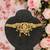 Golden glamour radha krishna temple jewelry choker set for women | traditional antique gold finish with earrings |
