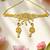 Lord ganesh temple choker necklace set with earrings | antique gold-plated traditional jewelers |