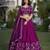 Wine Sequins and Thread Embroidery Vichitra Silk Lehenga Choli
