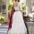 Off-White Sequins and Thread Embroidery Vichitra Silk Lehenga choli