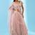Light-Pink Sequins and Zari Embroidery Georgette lehenga choli