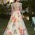Fetching Off-White Floral Print Georgette Fabric Stitched Indian wedding designer Lehenga dress