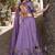 Lavender Sequins and Thread Embroidery Vichitra Silk Lehenga Choli