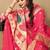 Pink color faux banarasi silk saree with paithani rich weaved pallu and blouse