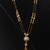 Elegant gold-plated double chain black bead mangalsutra for women – traditional & stylish daily wear jewelry