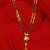 Elegant gold-plated double chain black bead mangalsutra for women – traditional & stylish daily wear jewelry