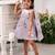Lavender
 satin embroidered lavender
 frock for girls