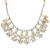 Beautiful kundan pearl and green pearls necklace set with maang tikka & earrings