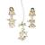 Beautiful kundan pearl and green pearls necklace set with maang tikka & earrings