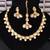 Classic polki kundan necklace set with earrings & maang tikka for her