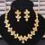 Elegant floral polki kundan necklace set with earrings