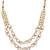 Double layer polki kundan necklace set with statement earrings