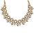 Statement polki kundan necklace set with long drop earrings