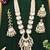 Grand kundan pearl multi strand necklace set with earrings & maang tikka