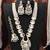 Grand kundan pearl multi strand necklace set with earrings & maang tikka