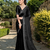 Black rangoli diamond embellishments saree