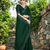 Green rangoli diamond embellishments saree