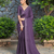 Lavender rangoli diamond embellishments saree