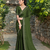 Mahedi rangoli diamond embellishments saree