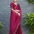 Maroon rangoli diamond embellishments saree