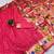 pink banarasi silk blend saree with paithani weaved pallu and blouse
