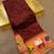 cofee banarasi silk blend saree with paithani weaved pallu and blouse