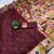 cofee banarasi silk blend saree with paithani weaved pallu and blouse