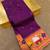 wine banarasi silk blend saree with paithani weaved pallu and blouse