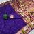 blue banarasi silk blend saree with paithani weaved pallu and blouse