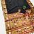 black banarasi silk blend saree with paithani weaved pallu and blouse