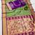 parrot green banarasi silk blend saree with paithani weaved pallu and blouse