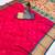 pink banarasi silk blend saree with paithani weaved pallu and blouse