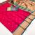 pink banarasi silk blend saree with paithani weaved pallu and blouse