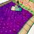 wine banarasi silk blend saree with paithani weaved pallu and blouse