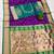 wine banarasi silk blend saree with paithani weaved pallu and blouse
