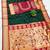 green banarasi silk blend saree with paithani weaved pallu and blouse