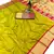 lemon yellow banarasi silk blend saree with paithani weaved pallu and blouse