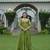 Parrot rayon kutchi gamthi work navratri gown