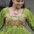 Parrot rayon kutchi gamthi work navratri gown