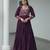 Wine rayon kutchi gamthi work navratri gown