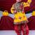 Cotton blend woven full sleeves navratri theme banjara embroidered kediya with coordinating dhoti set - yellow