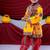 Cotton blend woven full sleeves navratri theme banjara embroidered kediya with coordinating dhoti set - yellow